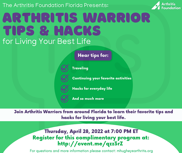 Arthritis Warrior Tips & Hacks for Living Your Best Life